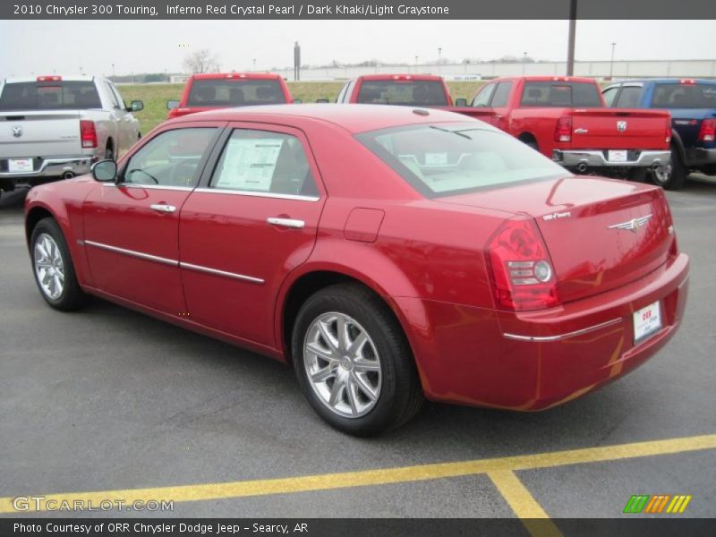 Inferno Red Crystal Pearl / Dark Khaki/Light Graystone 2010 Chrysler 300 Touring