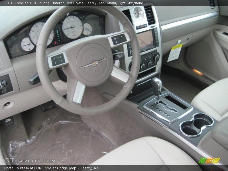 Inferno Red Crystal Pearl / Dark Khaki/Light Graystone 2010 Chrysler 300 Touring