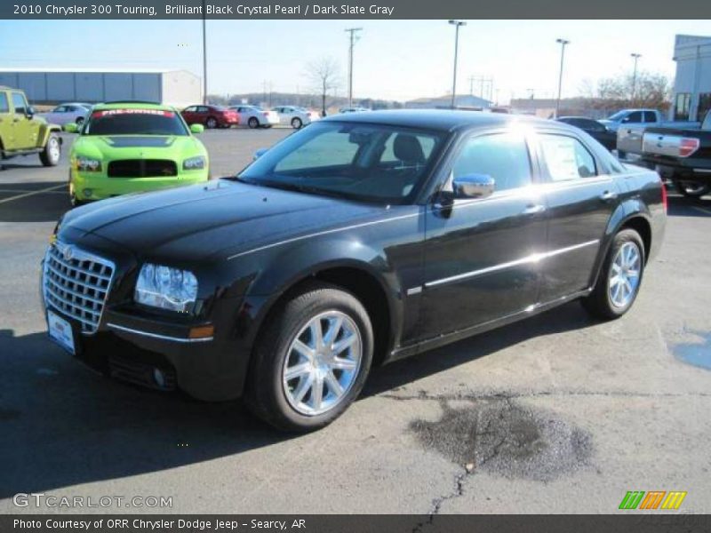 Brilliant Black Crystal Pearl / Dark Slate Gray 2010 Chrysler 300 Touring