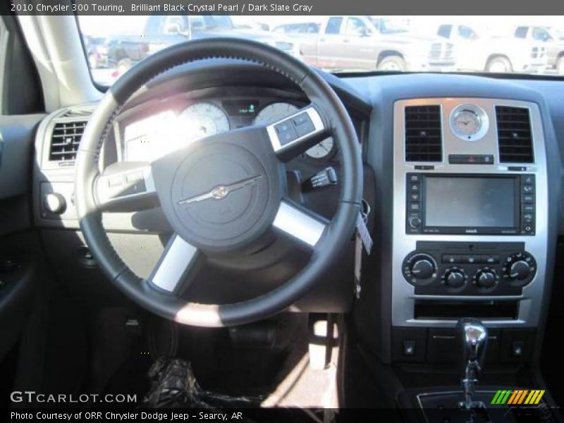 Brilliant Black Crystal Pearl / Dark Slate Gray 2010 Chrysler 300 Touring