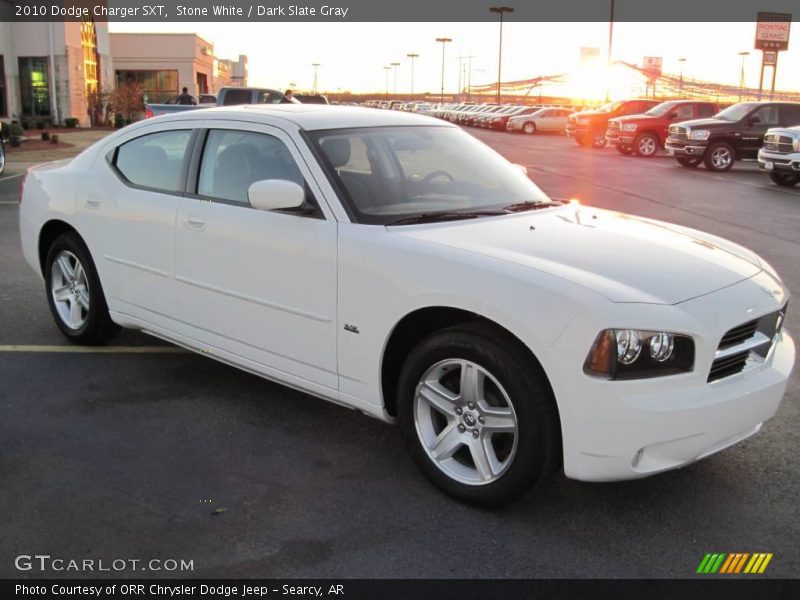 Stone White / Dark Slate Gray 2010 Dodge Charger SXT