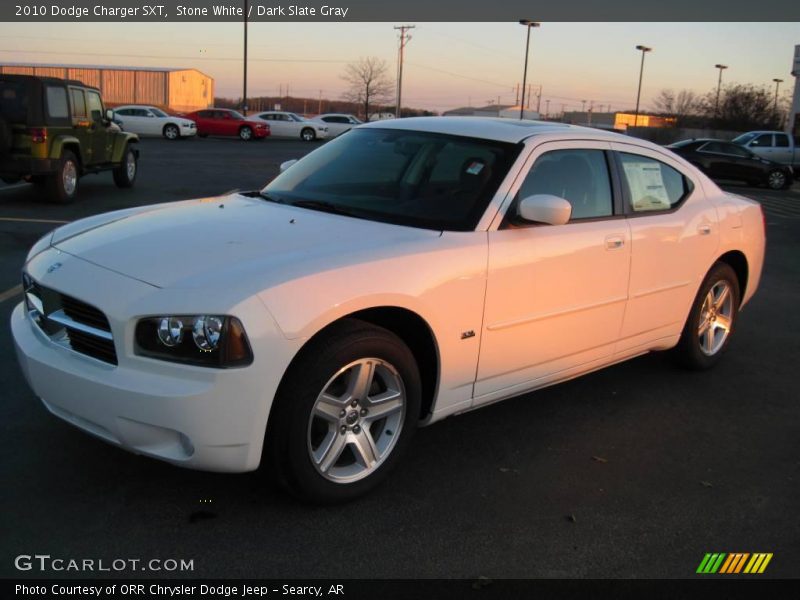 Stone White / Dark Slate Gray 2010 Dodge Charger SXT