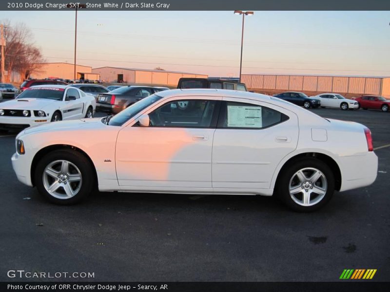 Stone White / Dark Slate Gray 2010 Dodge Charger SXT