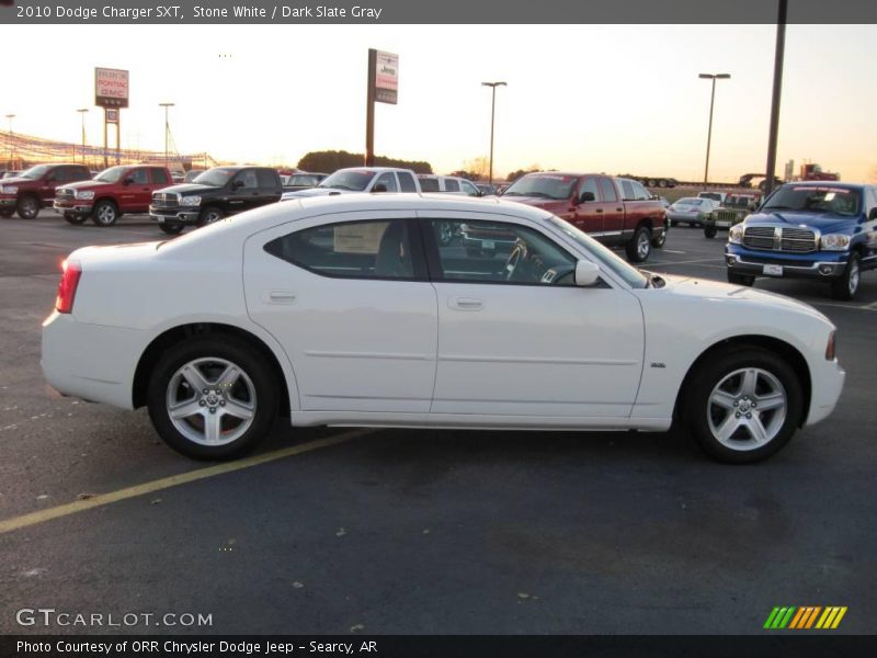 Stone White / Dark Slate Gray 2010 Dodge Charger SXT