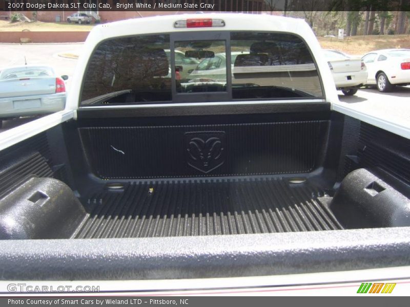 Bright White / Medium Slate Gray 2007 Dodge Dakota SLT Club Cab