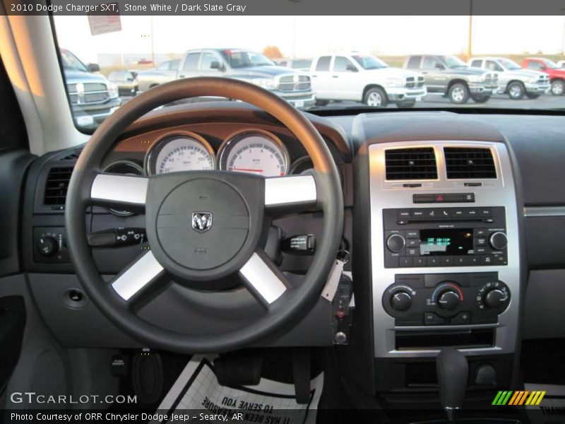 Stone White / Dark Slate Gray 2010 Dodge Charger SXT