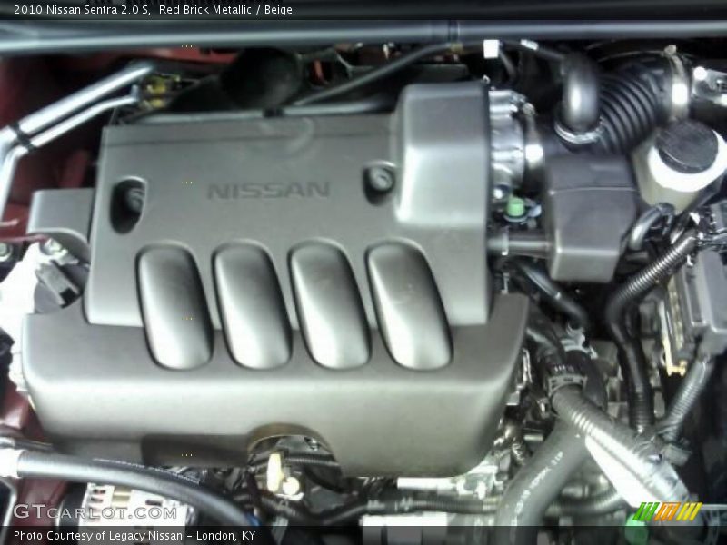 Red Brick Metallic / Beige 2010 Nissan Sentra 2.0 S