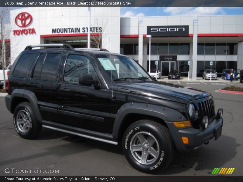 Black Clearcoat / Medium Slate Gray 2005 Jeep Liberty Renegade 4x4