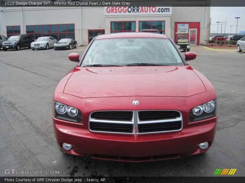 Inferno Red Crystal Pearl / Dark Slate Gray 2010 Dodge Charger SXT