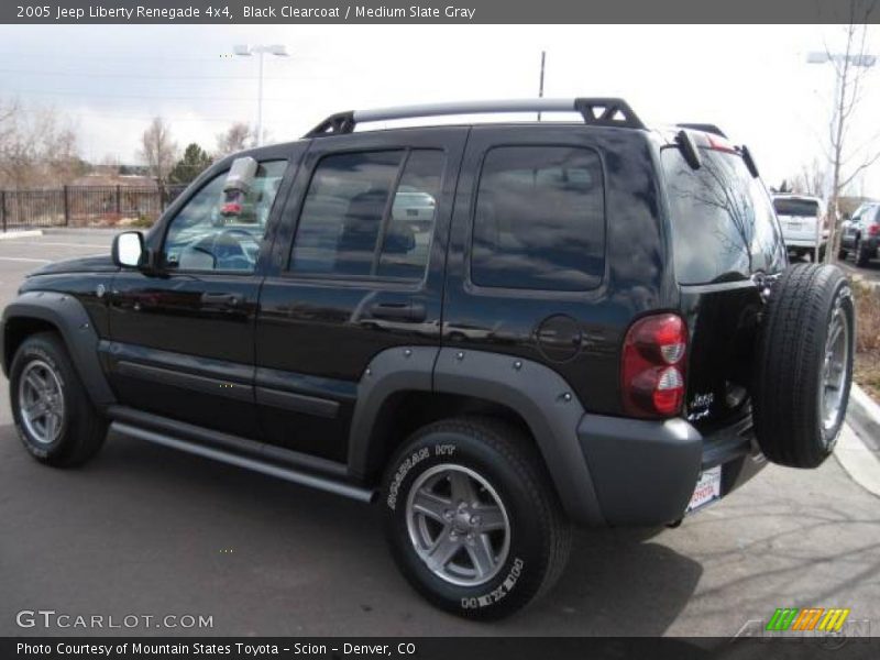 Black Clearcoat / Medium Slate Gray 2005 Jeep Liberty Renegade 4x4