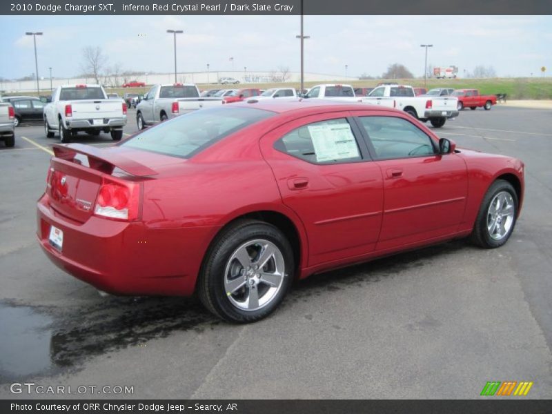Inferno Red Crystal Pearl / Dark Slate Gray 2010 Dodge Charger SXT