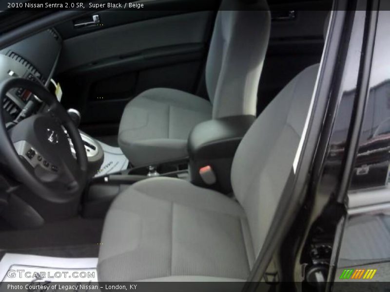 Super Black / Beige 2010 Nissan Sentra 2.0 SR
