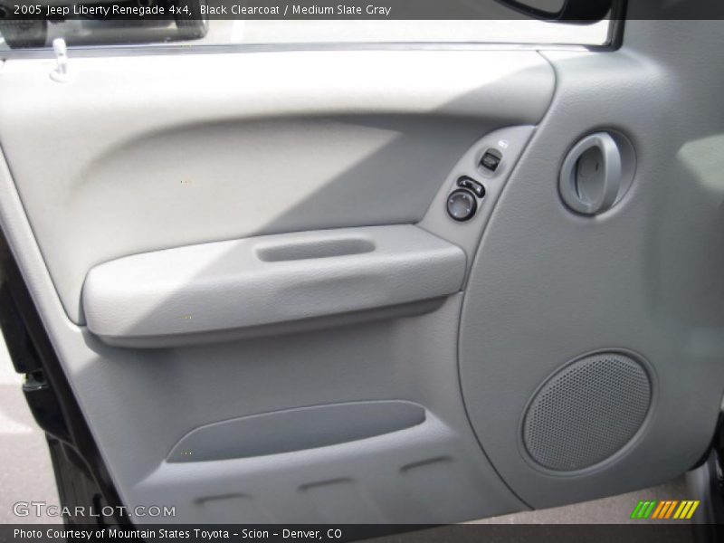 Black Clearcoat / Medium Slate Gray 2005 Jeep Liberty Renegade 4x4
