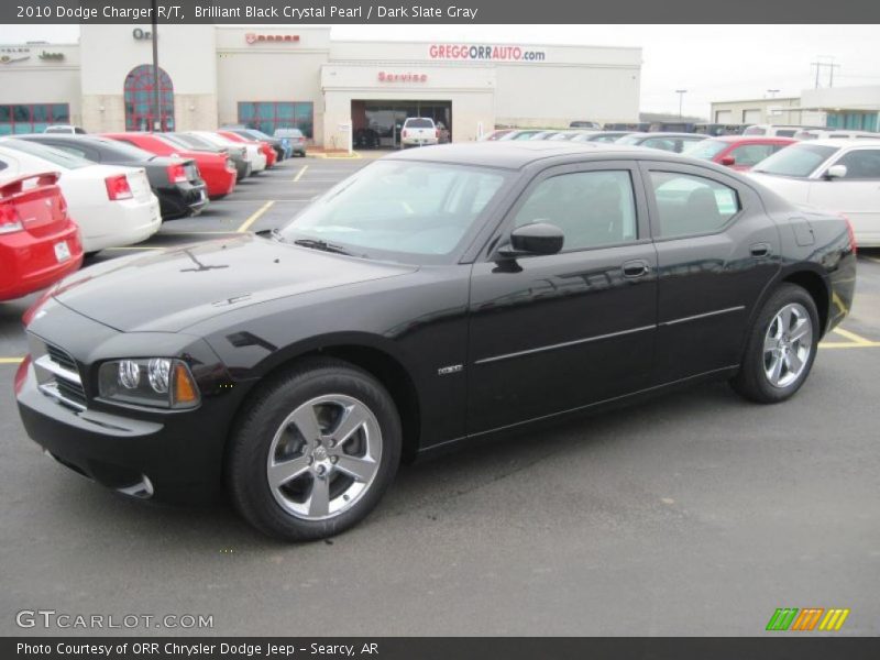 Brilliant Black Crystal Pearl / Dark Slate Gray 2010 Dodge Charger R/T