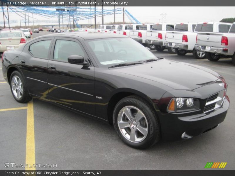 Brilliant Black Crystal Pearl / Dark Slate Gray 2010 Dodge Charger R/T