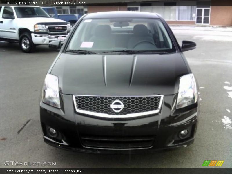 Super Black / Beige 2010 Nissan Sentra 2.0 SR