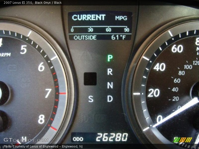 Black Onyx / Black 2007 Lexus ES 350