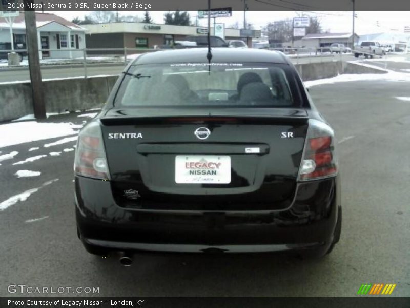 Super Black / Beige 2010 Nissan Sentra 2.0 SR