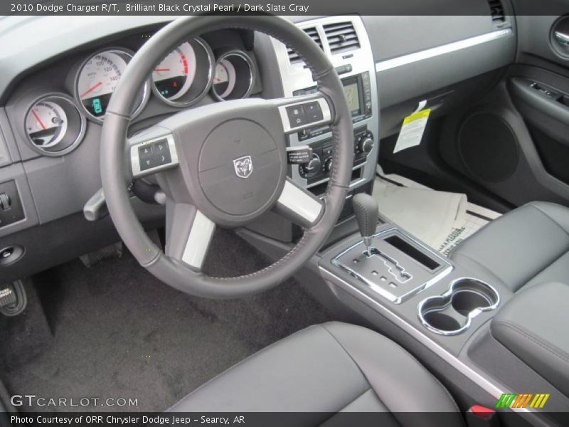 Brilliant Black Crystal Pearl / Dark Slate Gray 2010 Dodge Charger R/T