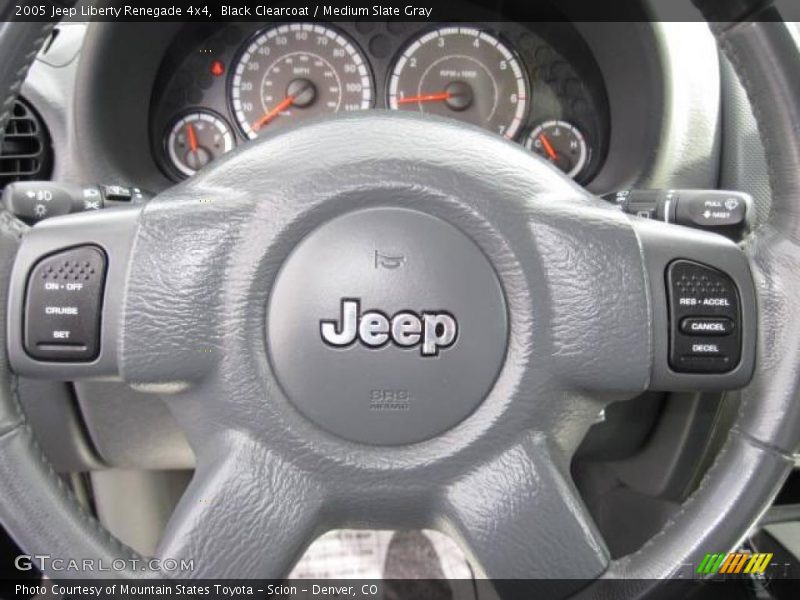 Black Clearcoat / Medium Slate Gray 2005 Jeep Liberty Renegade 4x4