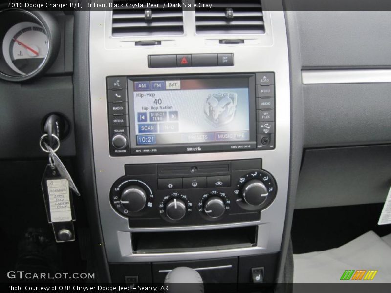 Brilliant Black Crystal Pearl / Dark Slate Gray 2010 Dodge Charger R/T