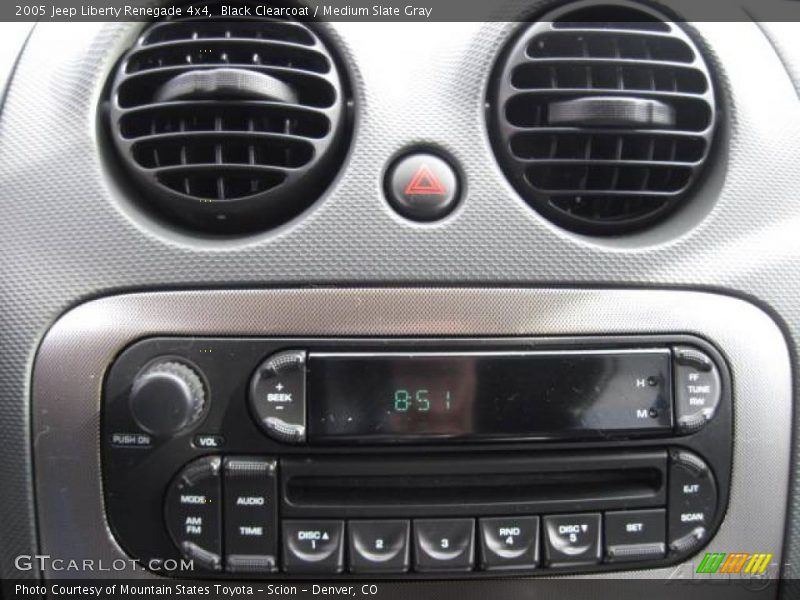 Black Clearcoat / Medium Slate Gray 2005 Jeep Liberty Renegade 4x4