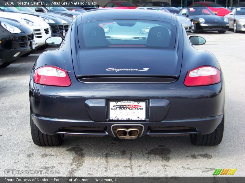 Atlas Grey Metallic / Black 2008 Porsche Cayman S