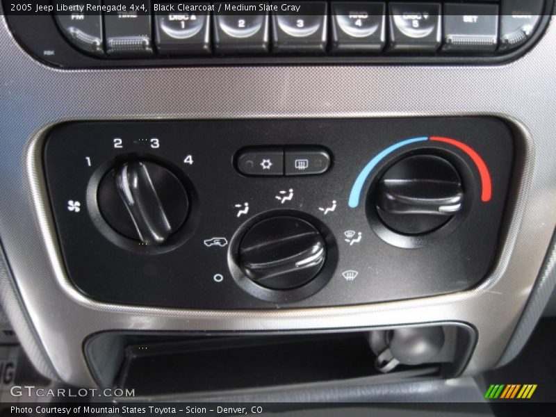 Black Clearcoat / Medium Slate Gray 2005 Jeep Liberty Renegade 4x4