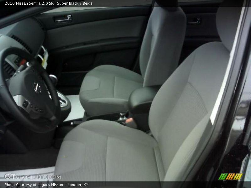 Super Black / Beige 2010 Nissan Sentra 2.0 SR