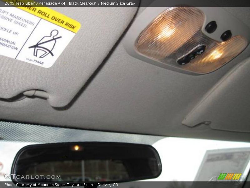 Black Clearcoat / Medium Slate Gray 2005 Jeep Liberty Renegade 4x4