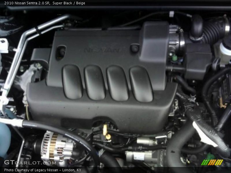 Super Black / Beige 2010 Nissan Sentra 2.0 SR