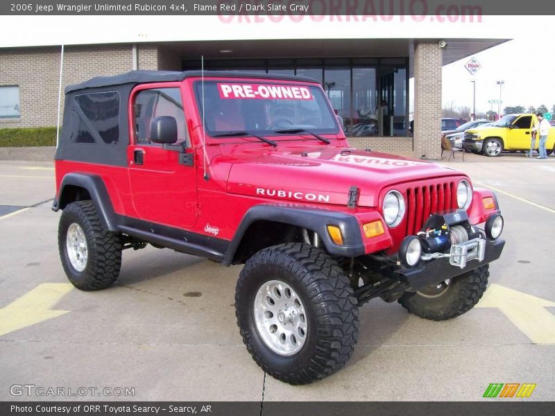 Flame Red / Dark Slate Gray 2006 Jeep Wrangler Unlimited Rubicon 4x4