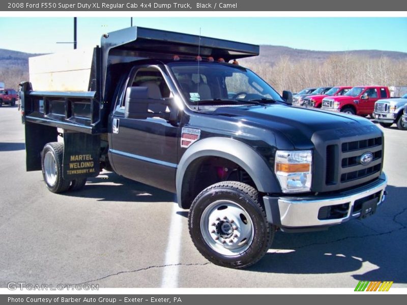 Black / Camel 2008 Ford F550 Super Duty XL Regular Cab 4x4 Dump Truck