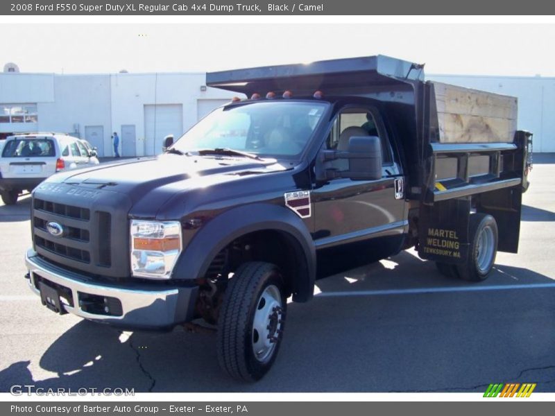 Black / Camel 2008 Ford F550 Super Duty XL Regular Cab 4x4 Dump Truck