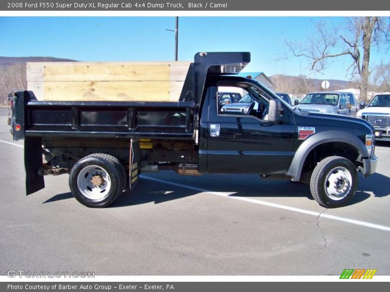 Black / Camel 2008 Ford F550 Super Duty XL Regular Cab 4x4 Dump Truck