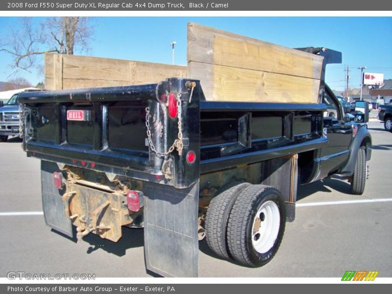 Black / Camel 2008 Ford F550 Super Duty XL Regular Cab 4x4 Dump Truck