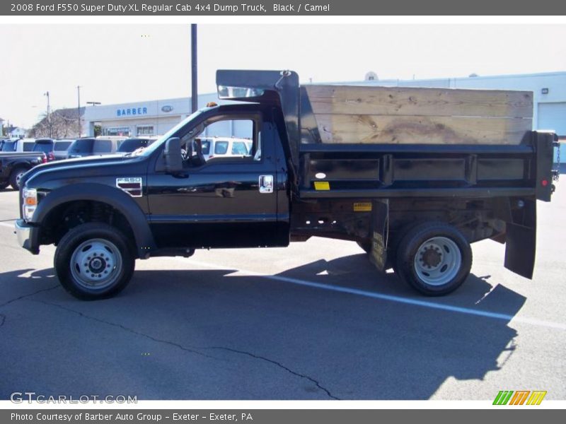 Black / Camel 2008 Ford F550 Super Duty XL Regular Cab 4x4 Dump Truck