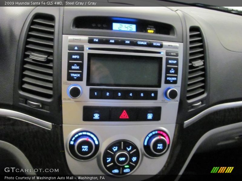 Steel Gray / Gray 2009 Hyundai Santa Fe GLS 4WD