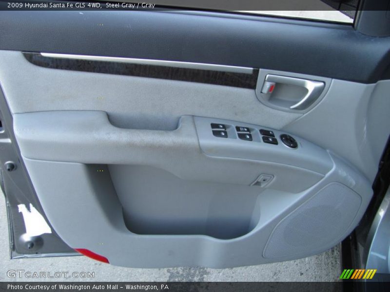 Steel Gray / Gray 2009 Hyundai Santa Fe GLS 4WD