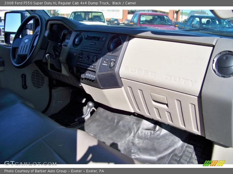 Black / Camel 2008 Ford F550 Super Duty XL Regular Cab 4x4 Dump Truck