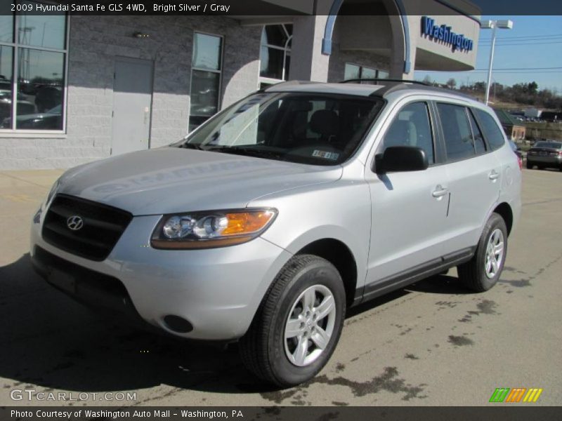 Bright Silver / Gray 2009 Hyundai Santa Fe GLS 4WD