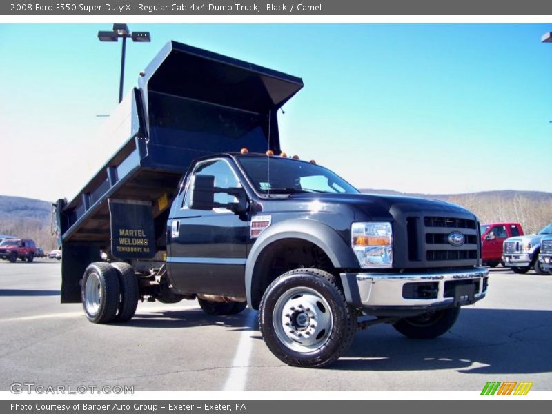 Black / Camel 2008 Ford F550 Super Duty XL Regular Cab 4x4 Dump Truck