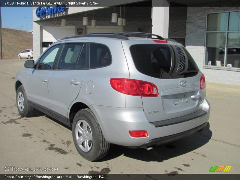 Bright Silver / Gray 2009 Hyundai Santa Fe GLS 4WD