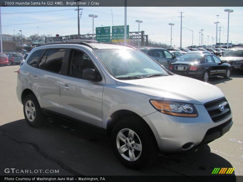 Bright Silver / Gray 2009 Hyundai Santa Fe GLS 4WD
