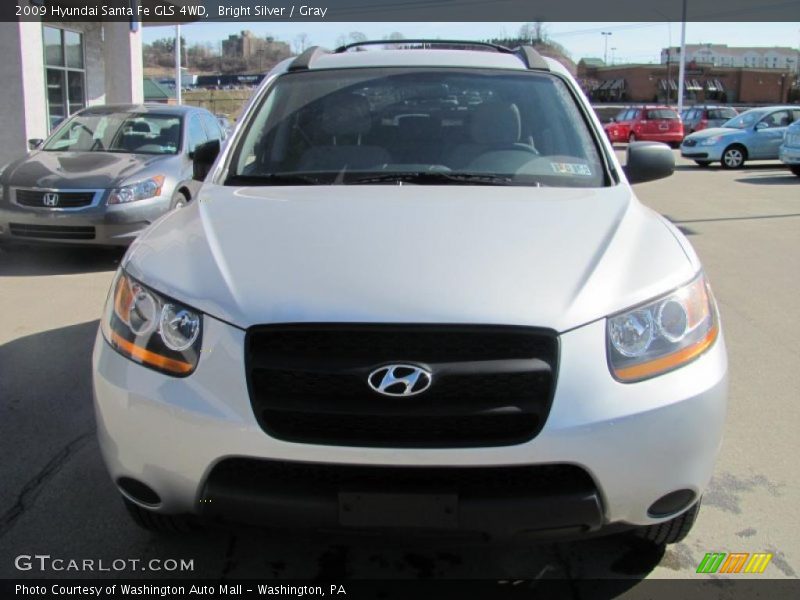 Bright Silver / Gray 2009 Hyundai Santa Fe GLS 4WD
