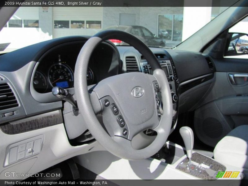 Bright Silver / Gray 2009 Hyundai Santa Fe GLS 4WD
