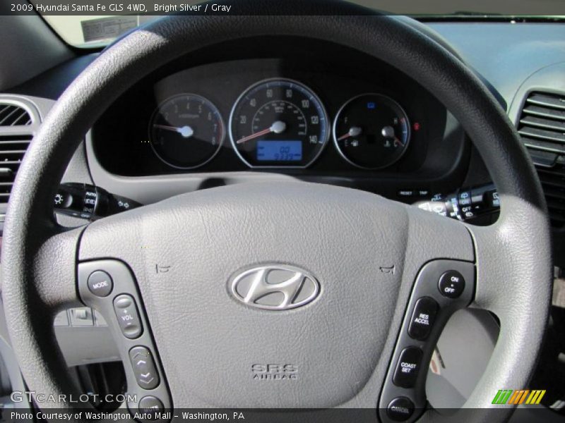 Bright Silver / Gray 2009 Hyundai Santa Fe GLS 4WD