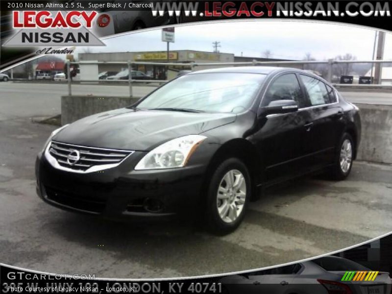 Super Black / Charcoal 2010 Nissan Altima 2.5 SL