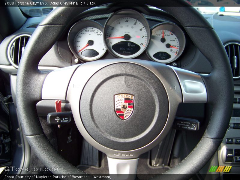 Atlas Grey Metallic / Black 2008 Porsche Cayman S