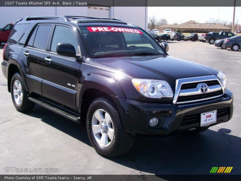 Black / Taupe 2007 Toyota 4Runner SR5 4x4
